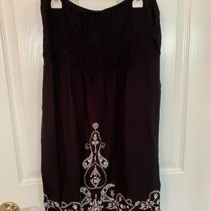 Black strapless mini dress from Forever 21